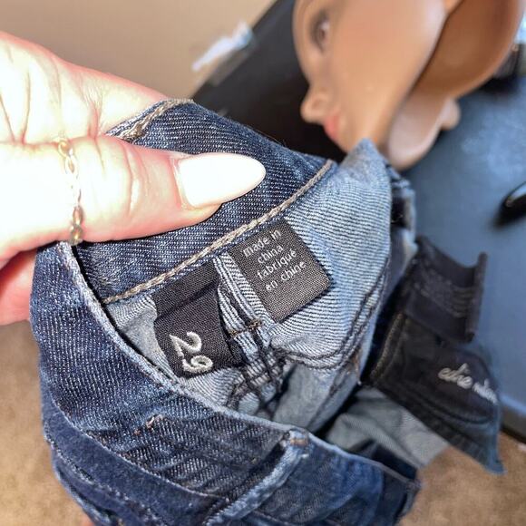 Club Monocojeans  Edie Modern Flare low rise medium wash wide leg SZ 29" - Picture 9 of 11